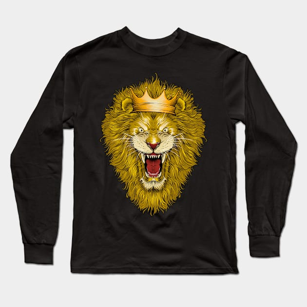 lion king Long Sleeve T-Shirt by iqbalgarint